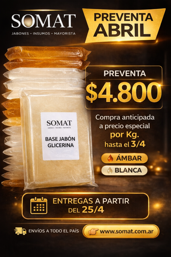 Producto - Base  Ámbar o blanca PREVENTA DESPACHO 25/4