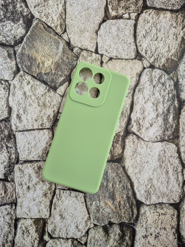 Producto - Funda silicone soft con felpa Moto G17 verde manzana