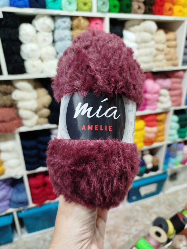 Producto - 0033 BORDO (AMELIE - PELO DE MONO)