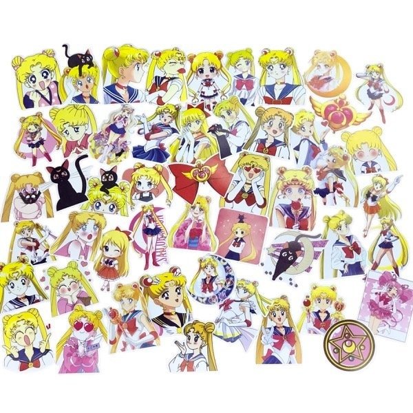 Producto - Stickers Sailor Moon Usagi Tsukino Pack x 52 unidades - 0
