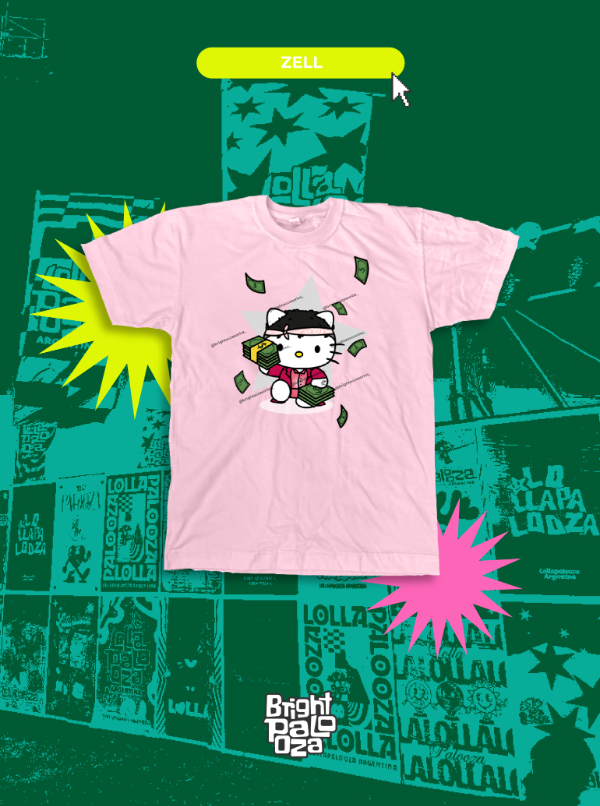 Producto - PREVENTA Remera Kitty Zell - BRIGHTPALOOZA