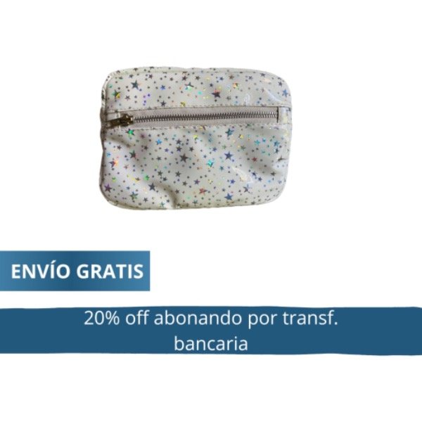 Producto - Neceser Isotérmic Blanco Estrellas abonando por transferencia 59.840 pesos