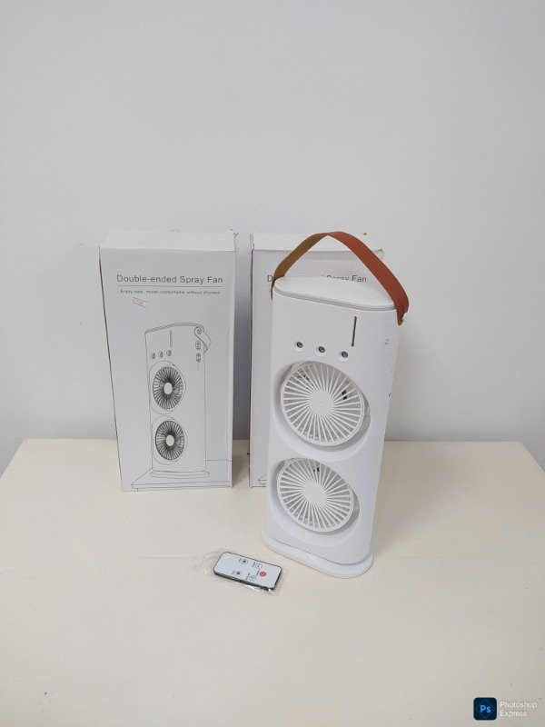 Producto - Ventilador doble con humidificador