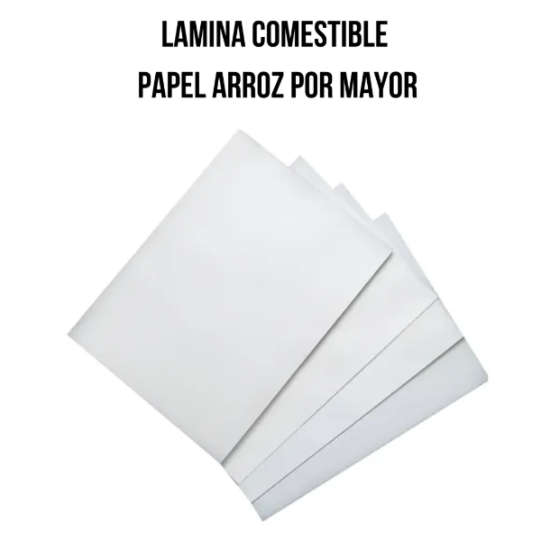 Producto - Lámina comestible papel arroz blanca x MAYOR