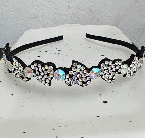 Producto - Vincha Corazones Cubik y Strass