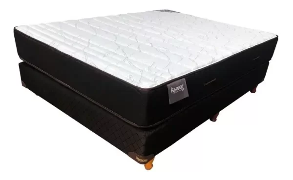 Producto - Sommier KAVANAG Línea MÓNACO doble Pillow Top King Size en espuma poliur. 35Kg