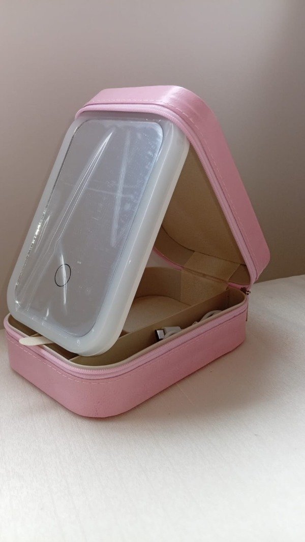 Producto - alhajero organizador portátil con luz led material resistente - 3