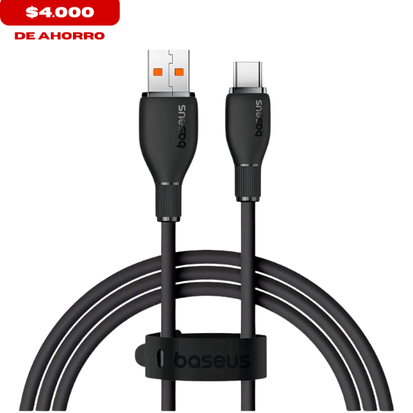 Producto - Cable de Datos Baseus 100W 6A USB a Tipo-C 1.2 Metros