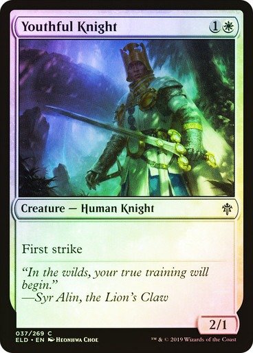 Producto - Youthful Knight Foil  Throne of Eldraine