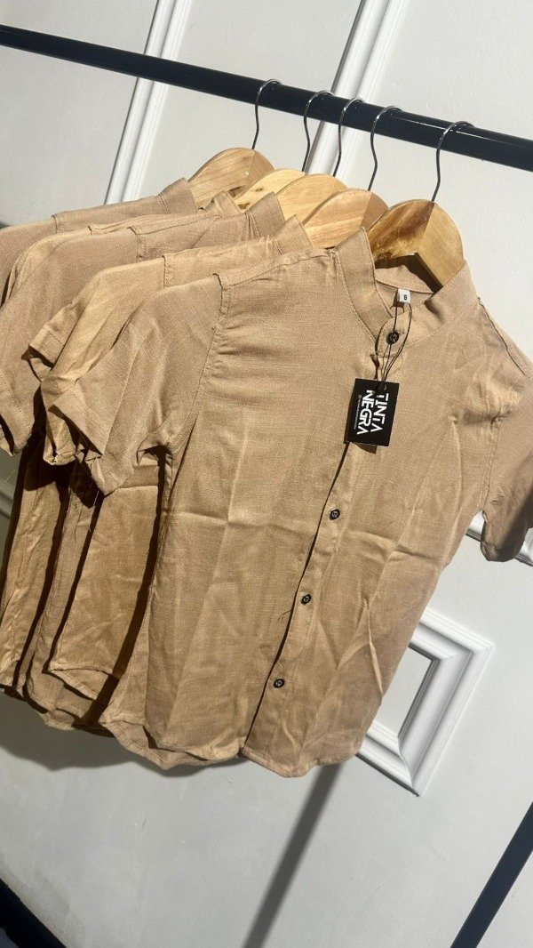 Producto - Camisa de lino beige niños