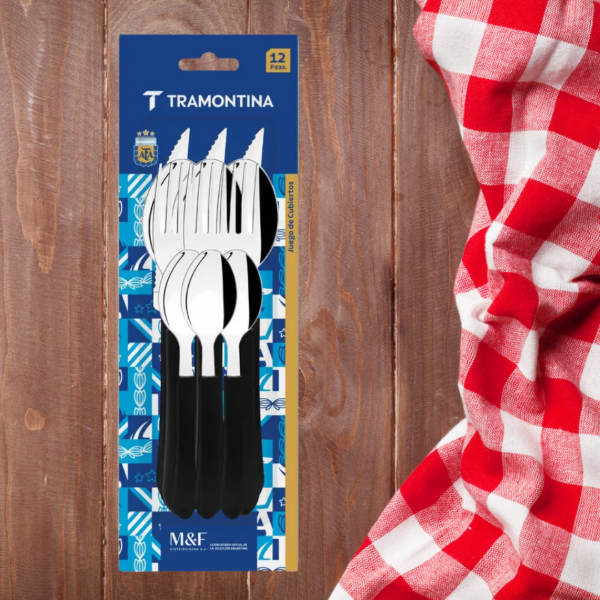 Producto - Juego de Cubiertos x 12 Tramontina Leme