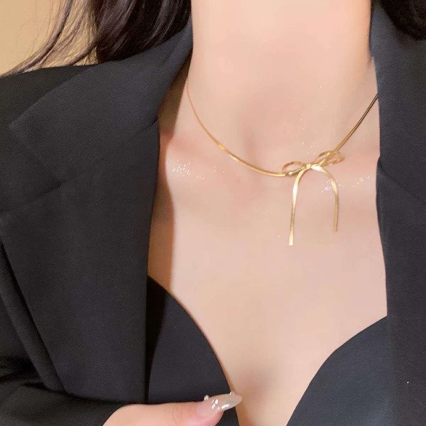 Producto - collar liso de moños - 2