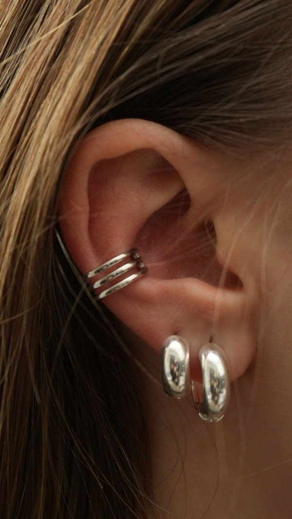 Producto - Cuff Lineas Mini Plateado