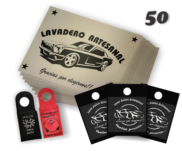 Producto - 50 Alfombras de Papel + 50 Tarjetas Perfumadas + 50 Bolsas de Friselinea