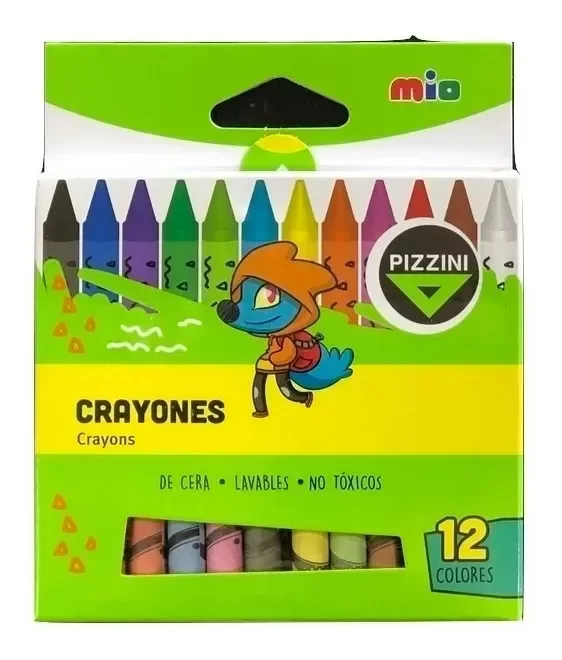 Producto - Crayones pizzini LAVABLES x12u