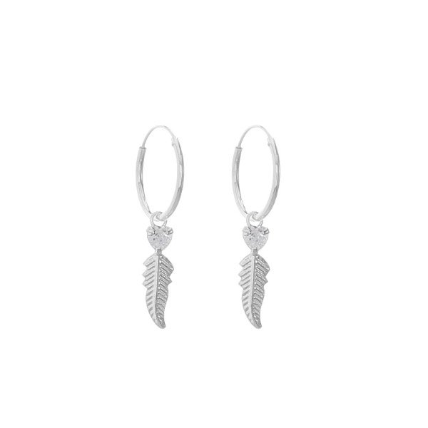 Producto - Argollas Pluma 14 Milímetros - 1.2 mm de Ancho