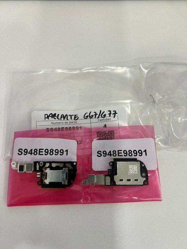 Producto - PARLANTE MOTOROLA G67 / MOTOROLA G77 ORIGINAL NUEVO