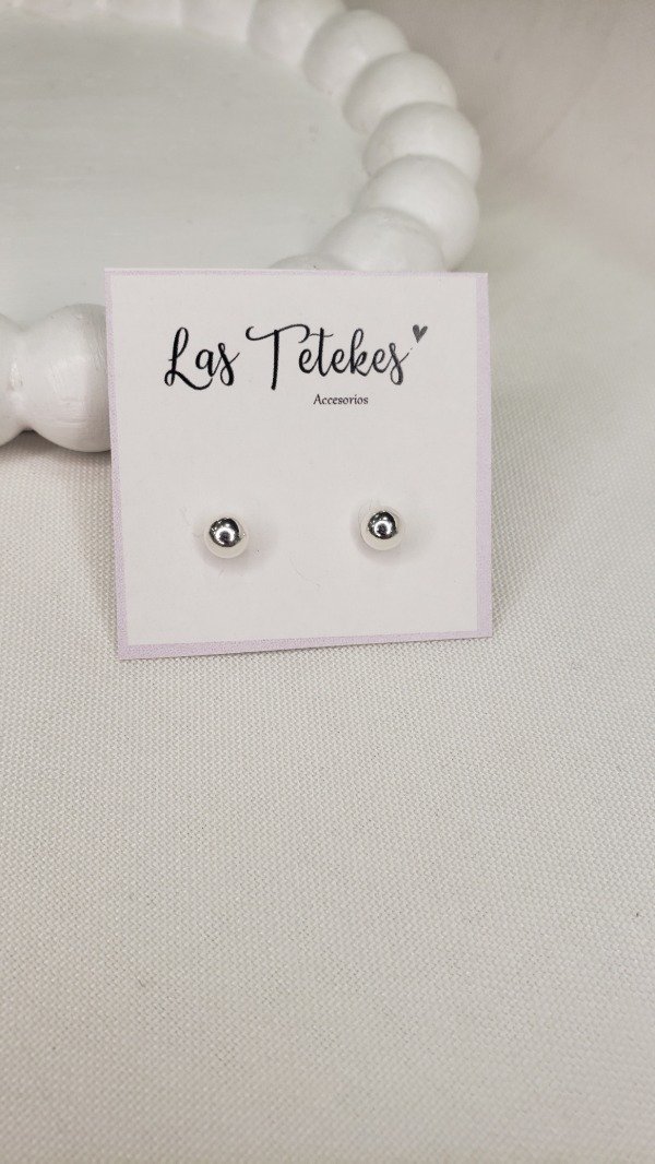 Producto - Aros bolita de plata