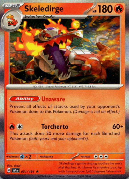 Producto - Skeledirge - 031/191 - Surging Sparks - Holo
