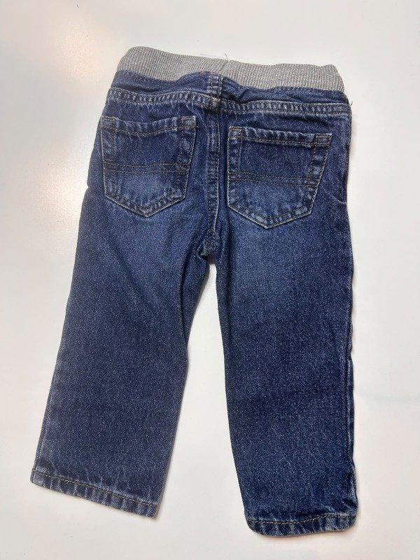 Producto - Jean Azul con Cintura Gris The Children s Place 12 Meses - 2