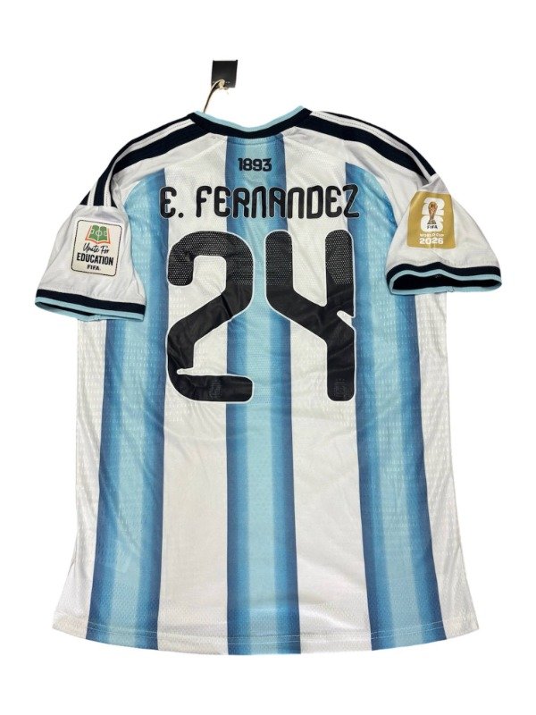 Producto - Argentina Local 2026 Version Jugador - 24 Enzo Fernandez Matchday vs Egipto - 0