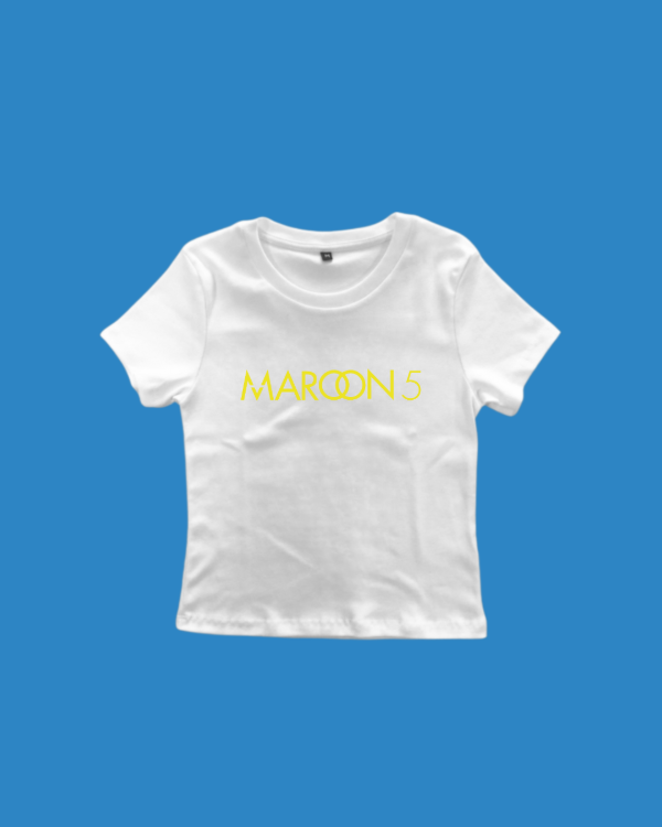 Producto - Baby Tee Tracklist - Maroon 5 (Doble Estampa) - 1