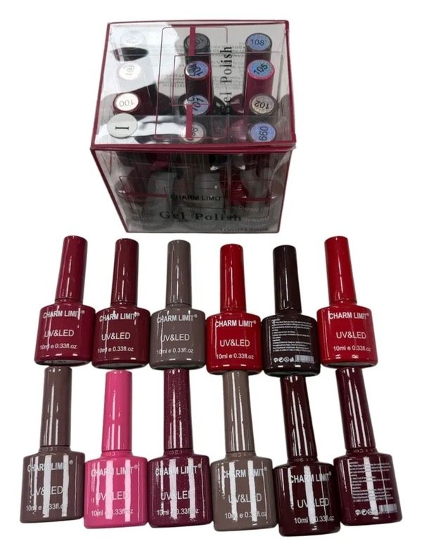 Producto - esmaltes bordo x12 charm limit 10ml