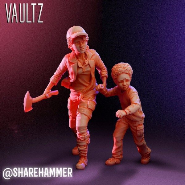 Producto - Clementina y Alvin c/u - The Walking Dead