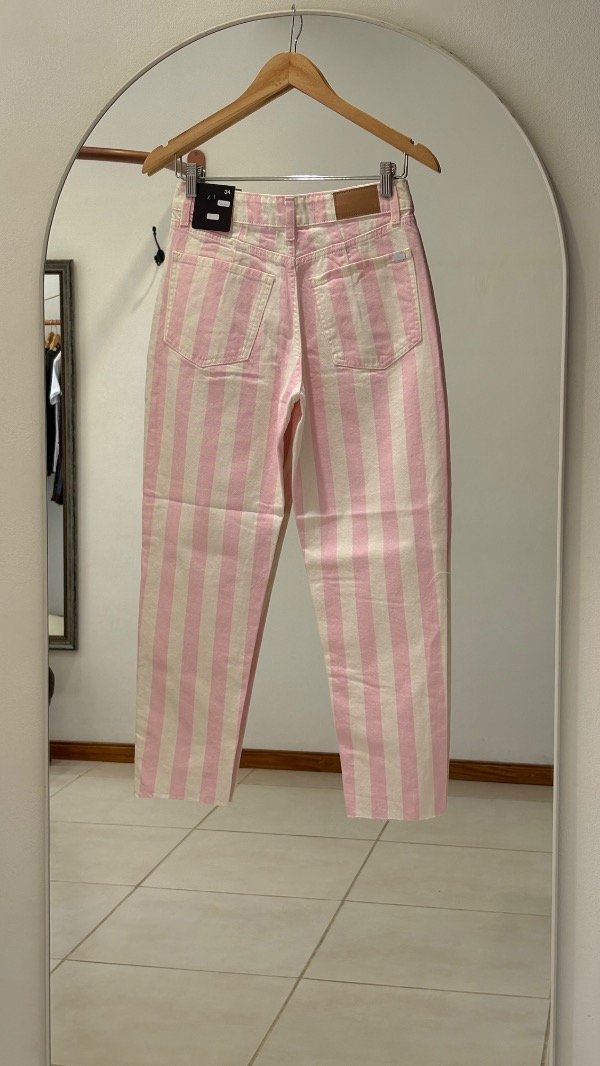 Producto - Jean mom rayas rosa - 4