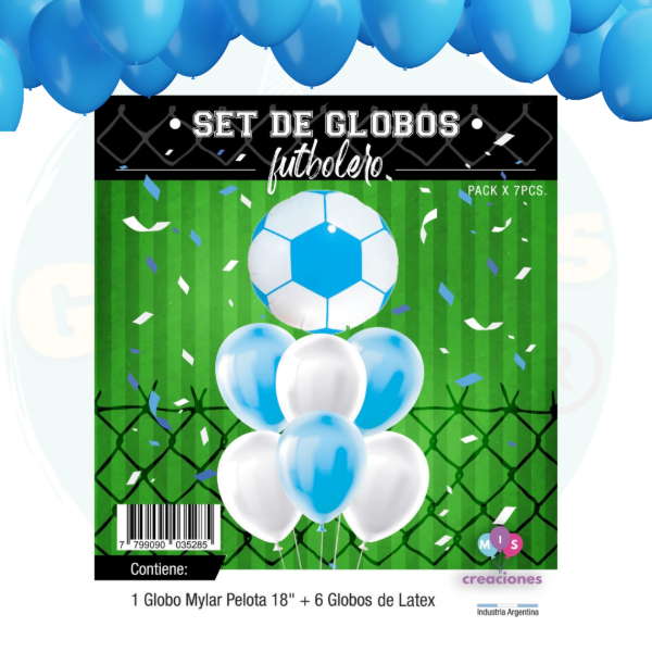 Producto - Set de globos Futbolero