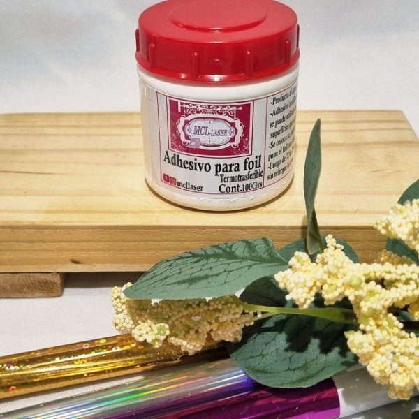 Producto - Adhesivo para foil textil termotransferible 100 gr