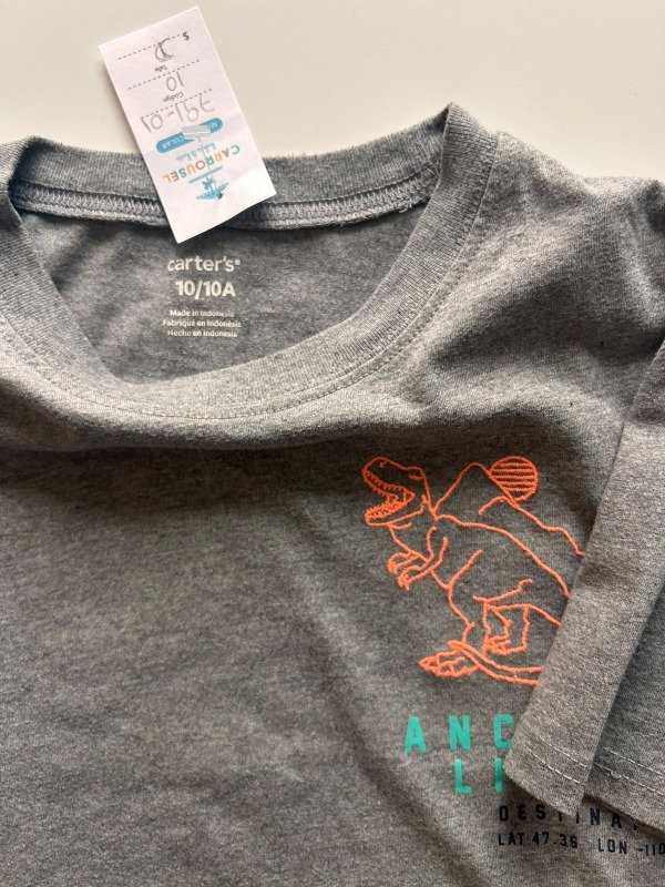 Producto - Remera gris dinosaurio Carters - 3