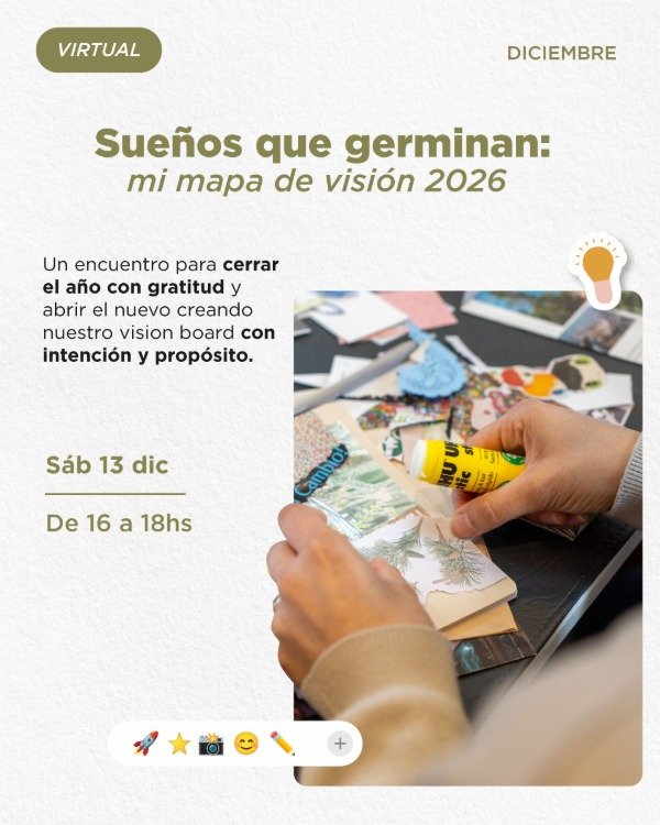 Producto - Sueños que germinan: Mapa de visión 2026 (Diciembre - Virtual)