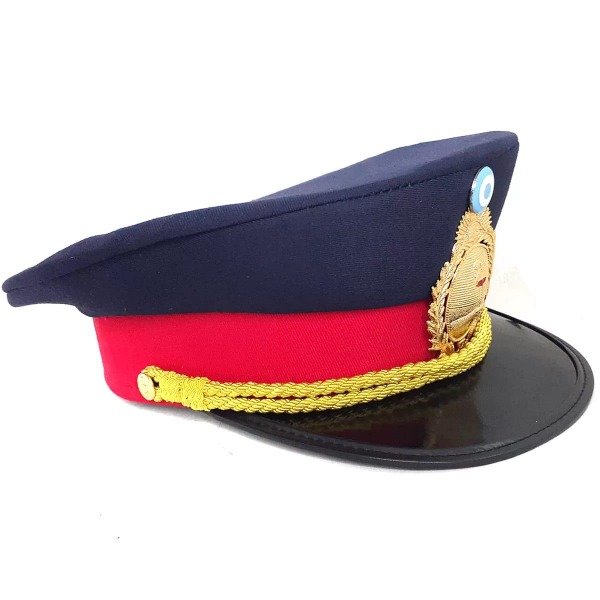 Producto - Gorra de Gala para Bomberos Oficial Subalterno con Ribete Escudo Dorado