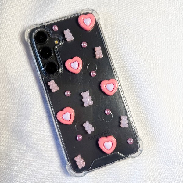 Producto - Charms corazones rosas