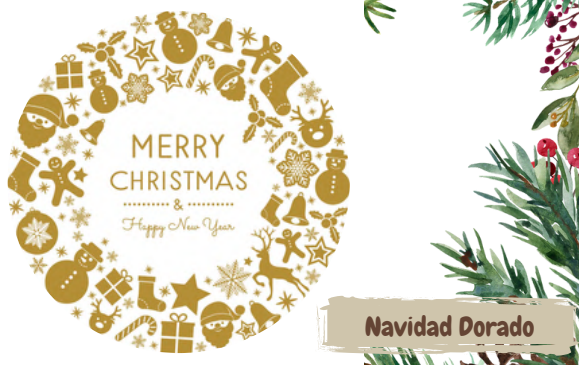Producto - PLATO DE SITIO "NAVIDAD DORADO"