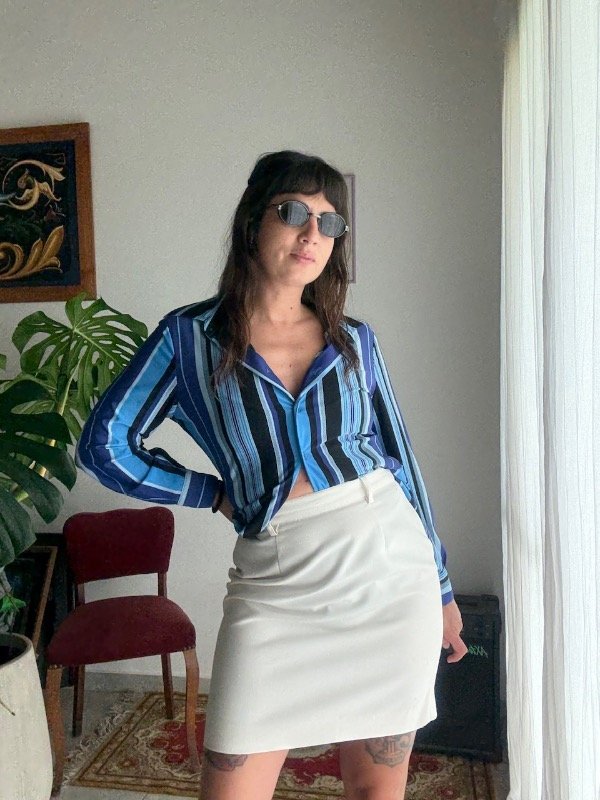 Producto - Camisa rayada en azul