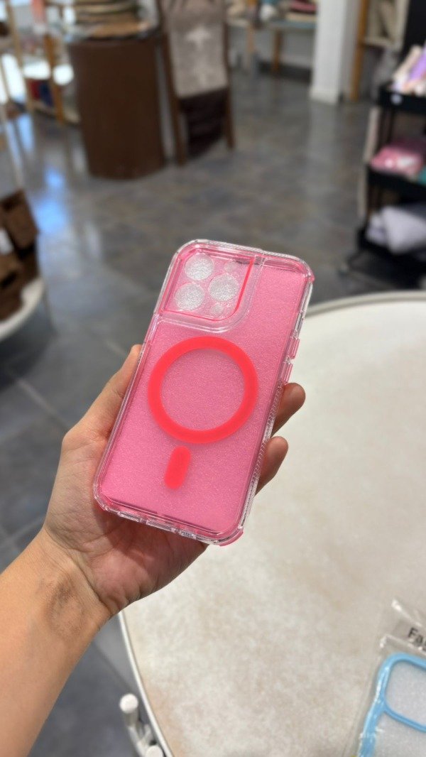 Producto - Funda Reforzada con MAGSAFE Rosa (Iphone 13 Pro)