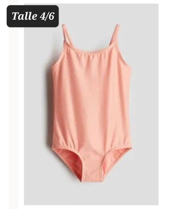 Traje de baño HyM talle 4/6 durazno