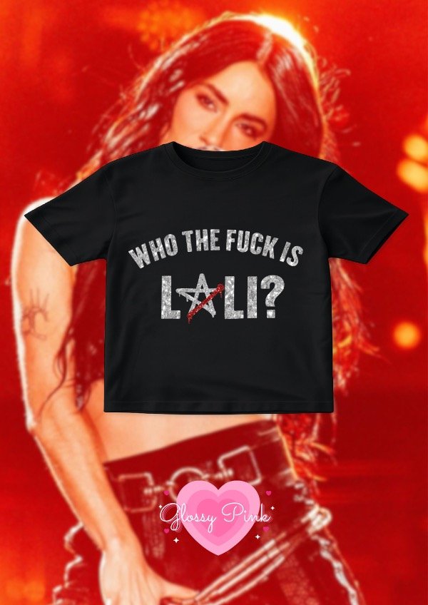 Producto - Baby Tee Who The Fuck - VINILO TEXTIK GLITTER