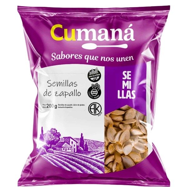 Producto - ZAPALLO AA X 200 GRS CUMANA SEMILLAS