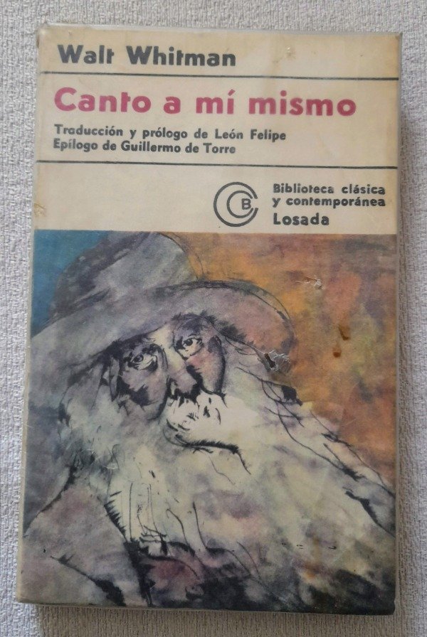 Producto - Canto A Mi Mismo - Walt Whitman - Biblioteca Clásica Losada #228