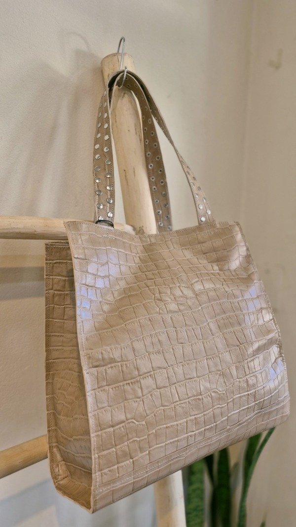 Producto - Tote Bag Croco Beige