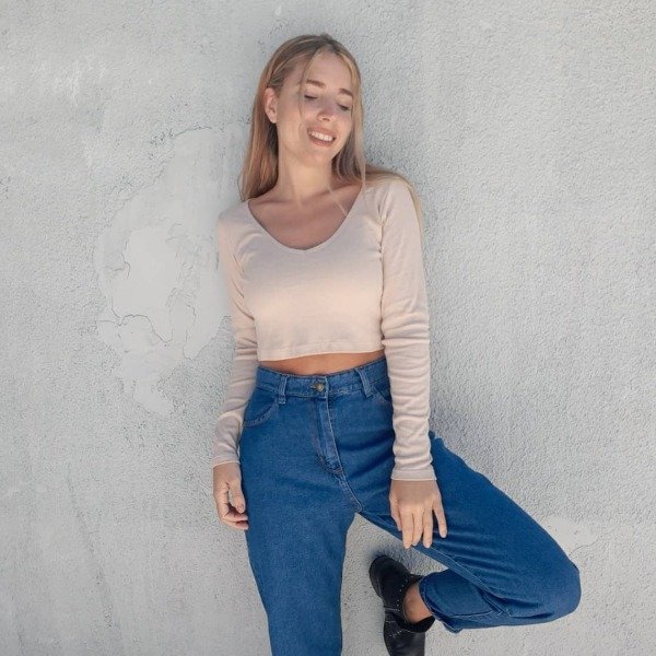 Producto - Jean mom azul