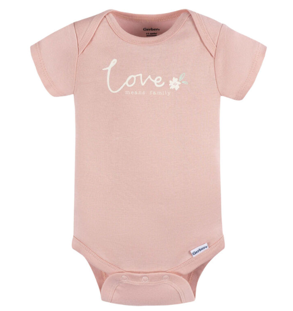Producto - Body para Niñas marca Gerber Pink Love