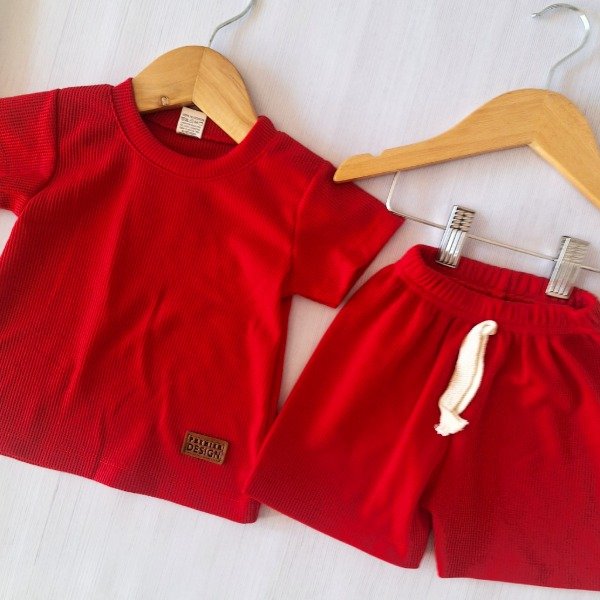 Producto - Conj. Wafle Panal Rojo