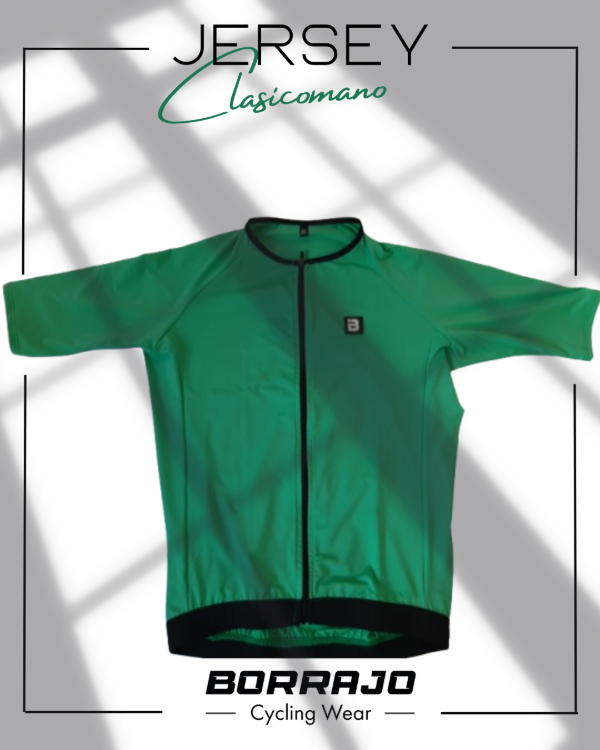 Producto - JERSEY BORRAJO CLASICOMANO TURQUESA