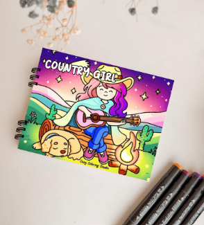 Producto - Libro para Colorear virales Country Girl