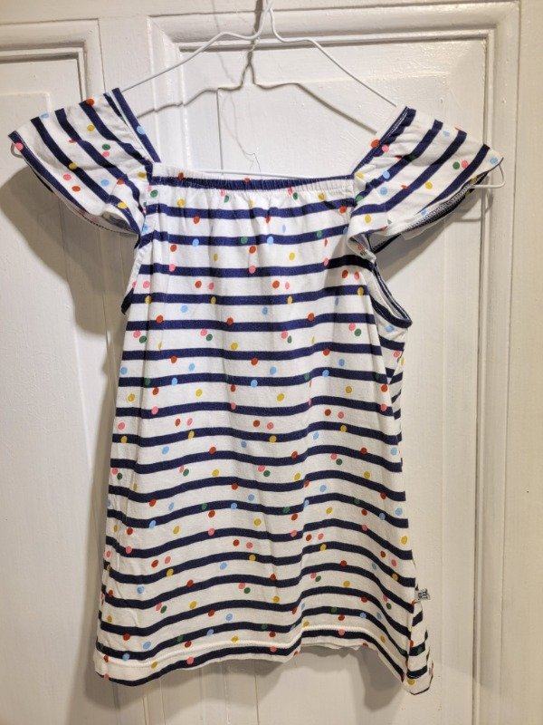 Producto - Musculosa LE UTTHE rayada con lunares Talle 10 años - PRECIO: 7X