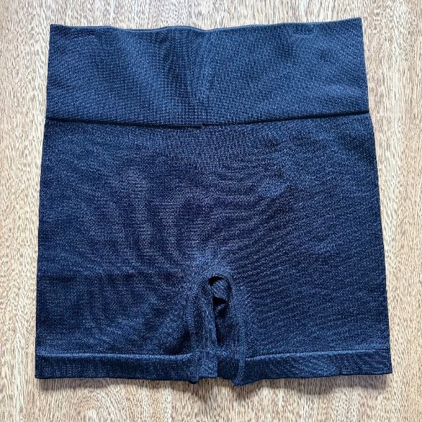 Short seamless negro acanalado — imagen 3